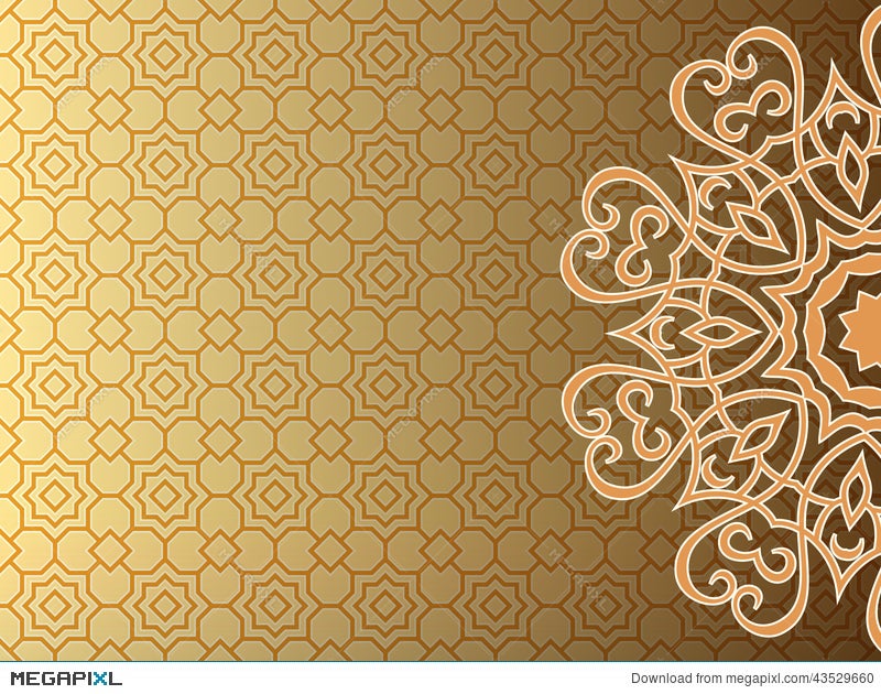 Arab Style Background Illustration 43529660 Megapixl