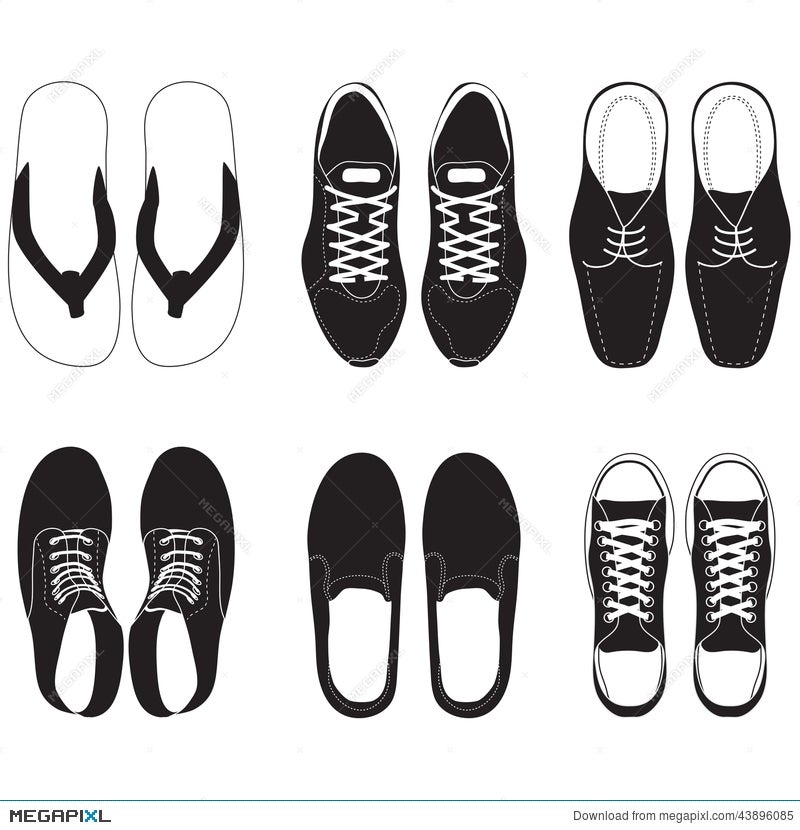 shoes vector images