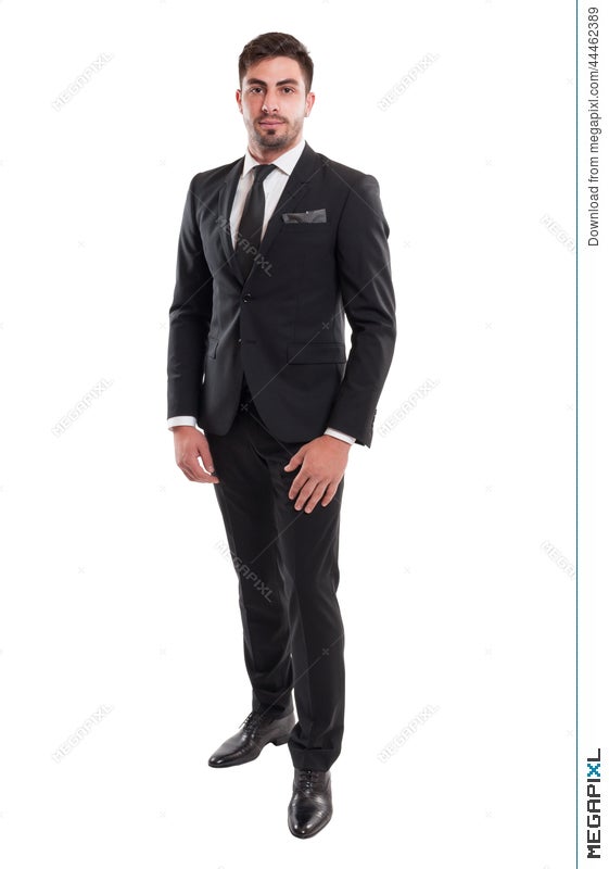 man in suit white background