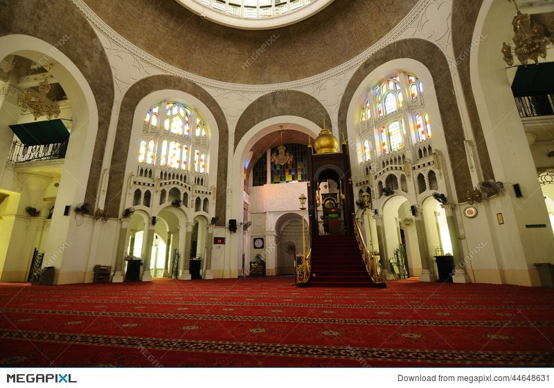 Interior Of Sultan Sulaiman Mosque In Klang Stock Photo 44648631 Megapixl