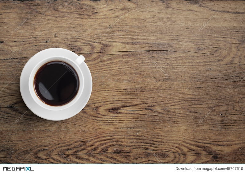 Table Top View black coffee cup on old wooden table top view stock photo 45707610 Table Top View black coffee cup on old wooden table top view stock photo 45707610