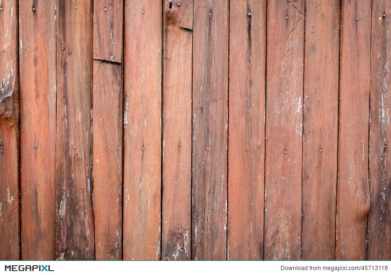 Old Orange Brown Log Wall Texture Stock Photo 45713118