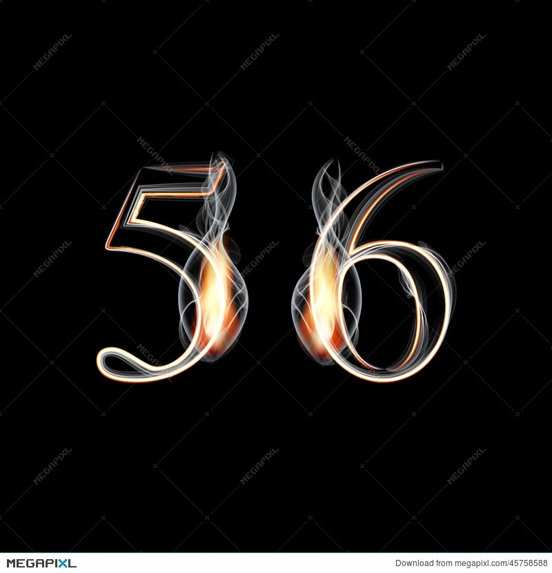 fire and smoke font numbers 5 6 illustration 45758588 megapixl smoke font free download