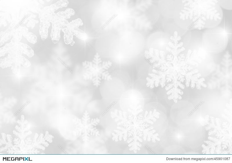 Silver White Snowflakes Background Illustration 45901087 - Megapixl