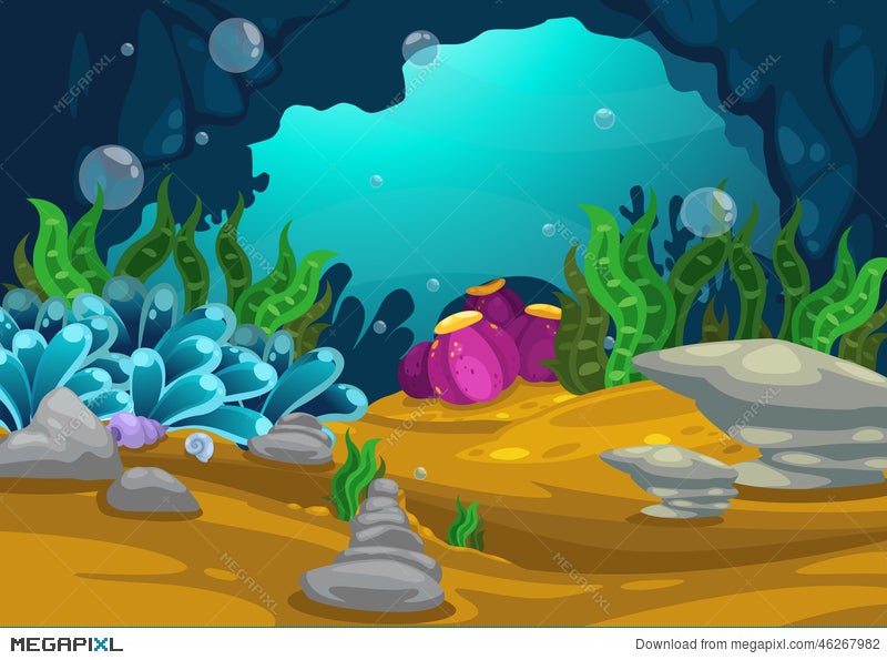 Under The Sea Background Illustration Megapixl