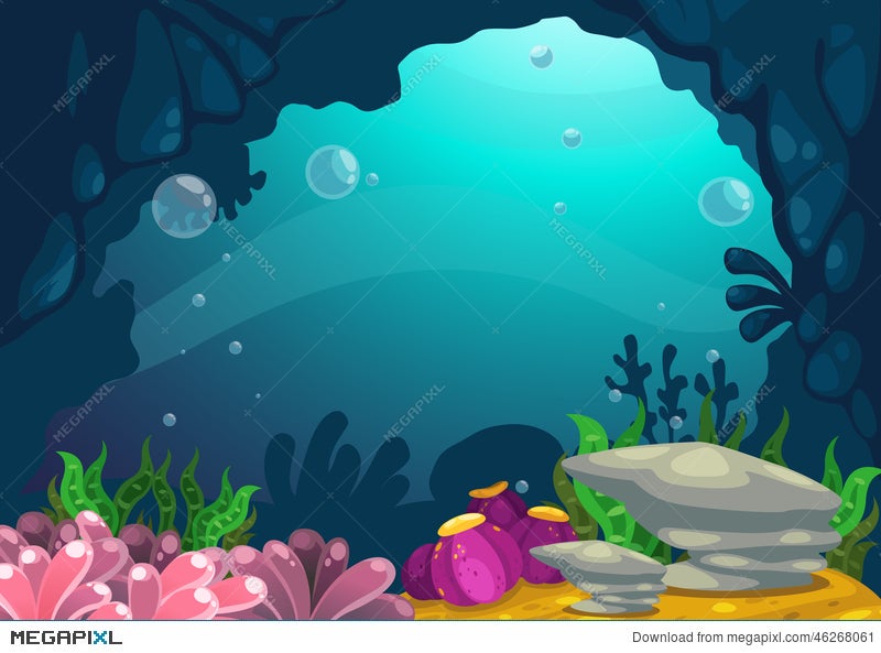 Under The Sea Background Illustration 46268061 - Megapixl