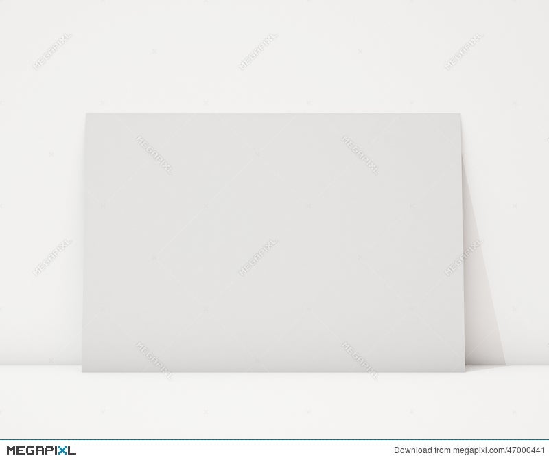 Download Mock Up Blank Horizontal Poster On The White Wall And The Floor Background Illustration 47000441 Megapixl