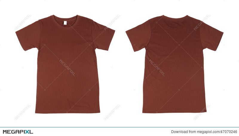 Download T Shirt Template Set Front Back Stock Photo 47070246 Megapixl