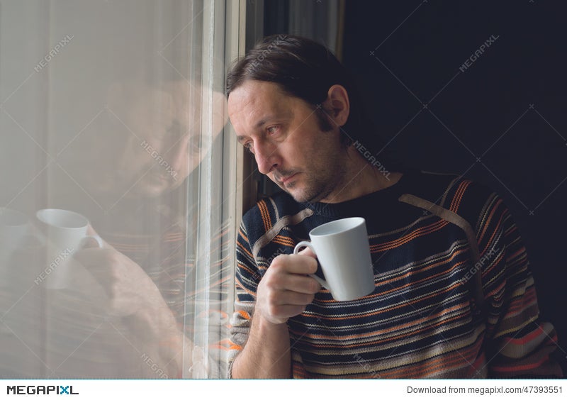 person drinking coffee