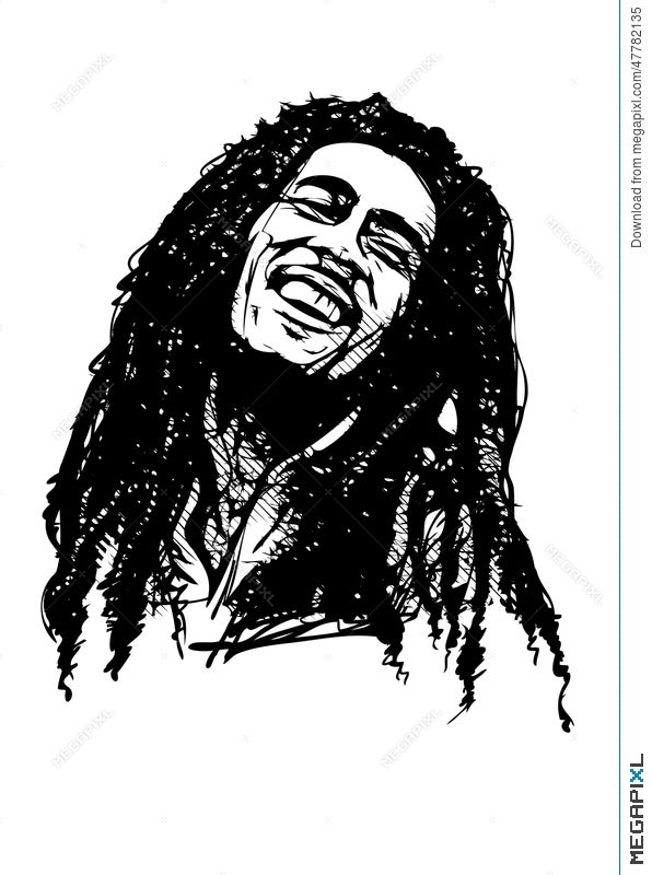 Bob Marley Illustration 47782135 - Megapixl