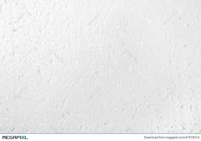 Plastic Protective Foam Background And Texture Macro View Of White