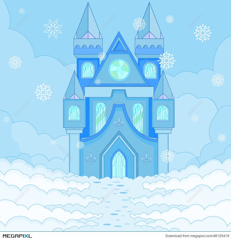 Ice Castle Illustration 48125419 - Megapixl