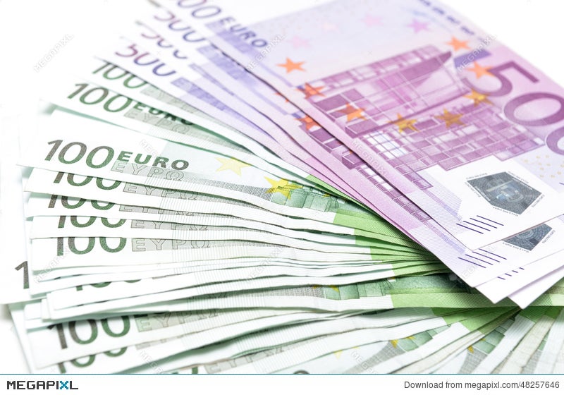Stack Of Money Euro Bills Banknotes Currency From Europe Stack Of Money Euro Bills Banknotes