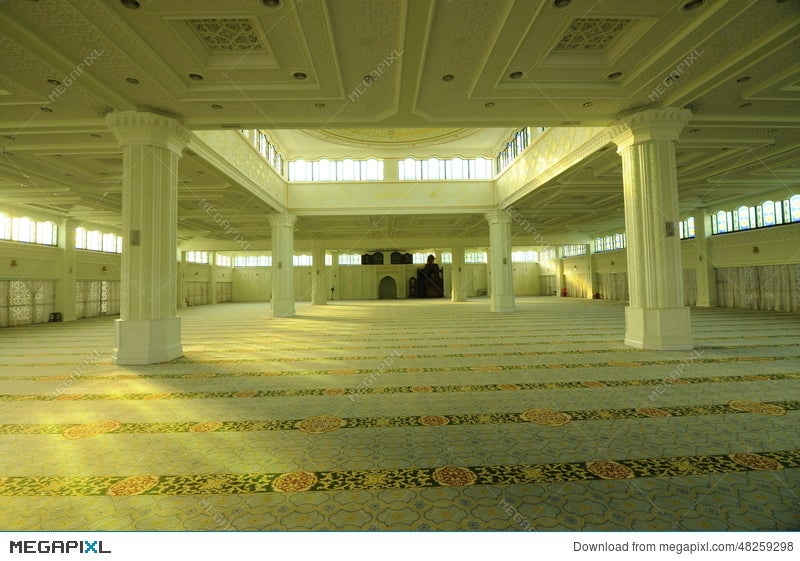 Interior Of Perak State Mosque In Ipoh Perak Malaysia