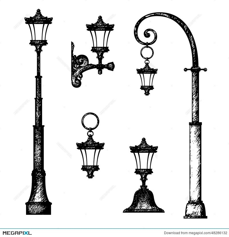 Street Lamp Icon Image Sketch Style Vector Illustration Design Royalty Free  SVG Cliparts Vectors And Stock Illustration Image 68926050