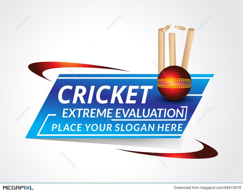 Vector Cricket Background Illustration Illustration 48415878 - Megapixl