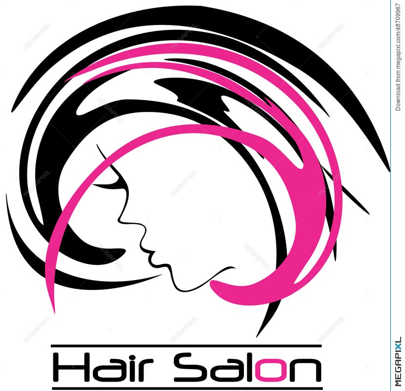 Modern Hair Salon Logo Illustration 48709967 - Megapixl