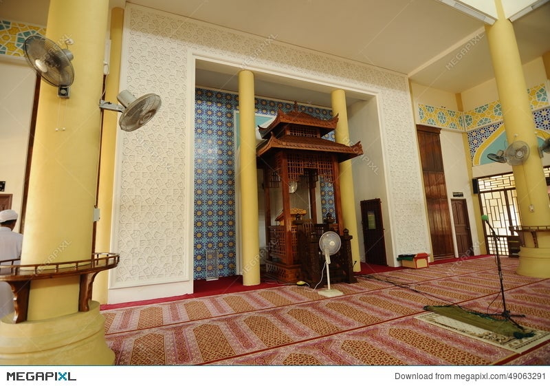 Mihrab Of Masjid Jubli Perak Sultan Ismail Petra A K A Masjid Beijing Stock Photo 49063291 Megapixl