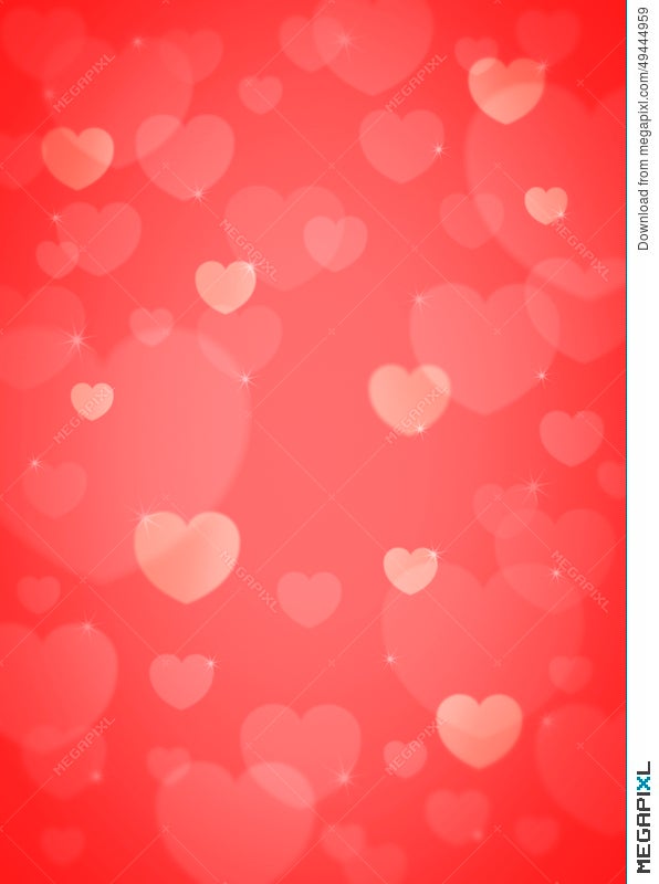 Light Pink Heart Bokeh, Love Background Stock Photo 49444959 - Megapixl