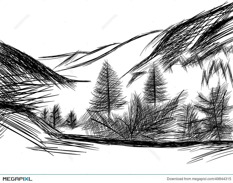 Mountain Landscape Drawing Timelapse by OurSimpleArts on DeviantArt
