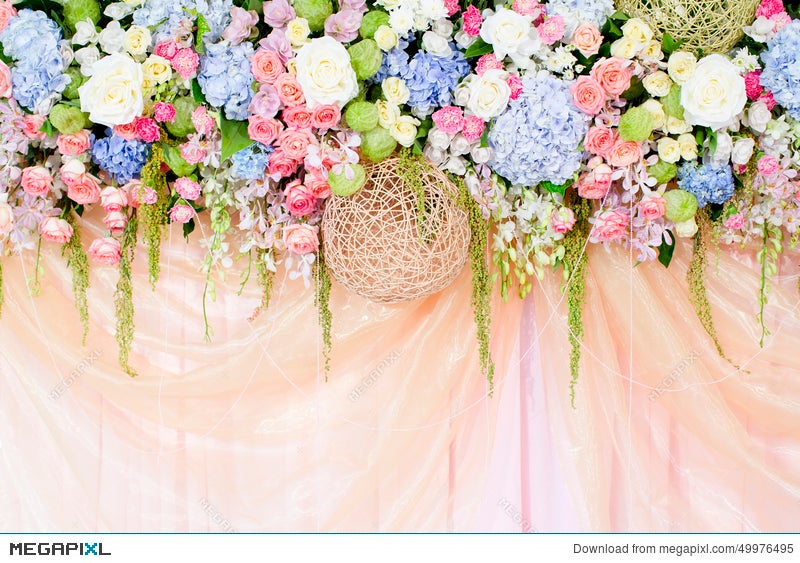 Wedding Flowers Background Stock Photo 49976495 - Megapixl