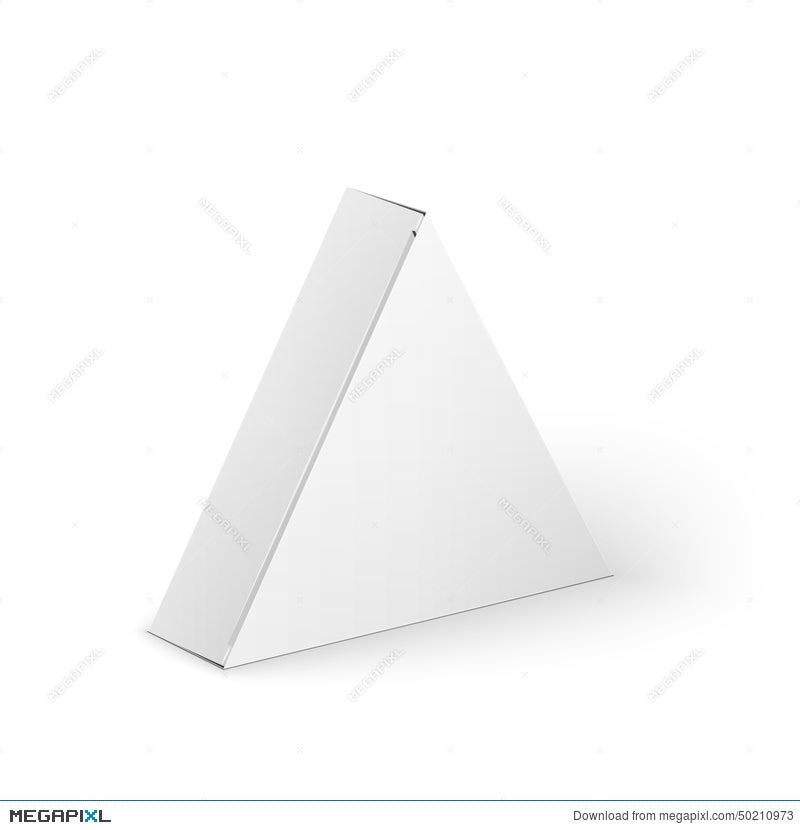 Download White Product Triangle Package Box Mock Up Illustration 50210973 Megapixl
