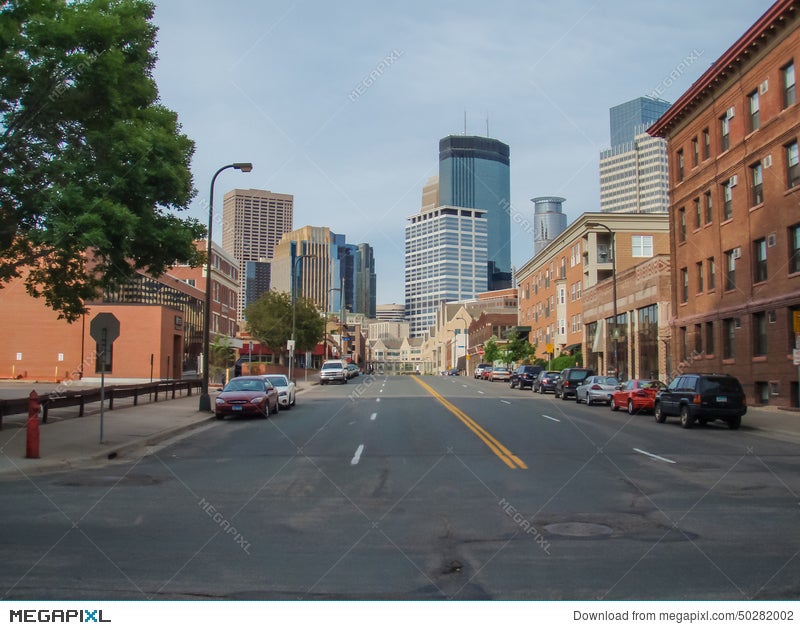 Main Street Street View Downtown Street View Stock Photo 50282002 - Megapixl