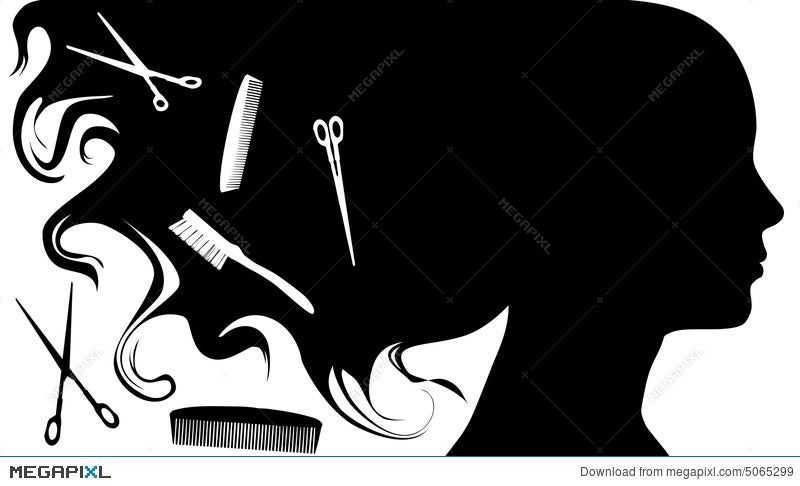 Background for male hair salon Royalty Free Vector Image
