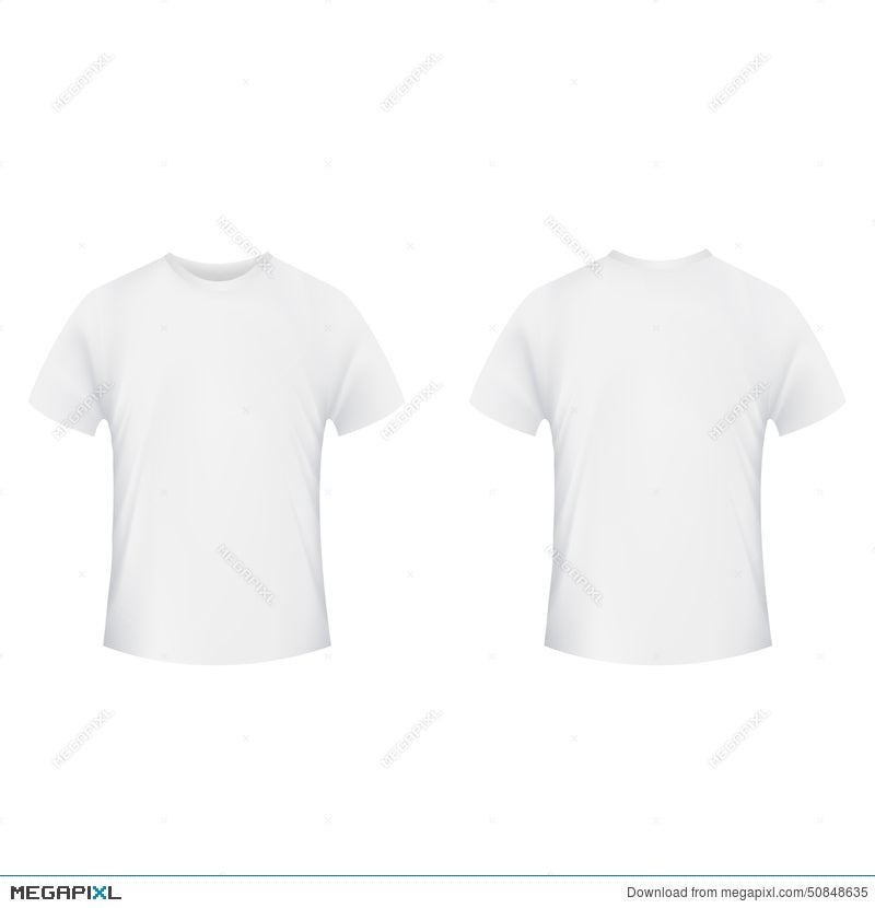 Download Blank T Shirt Template Front And Back Side Illustration 50848635 Megapixl