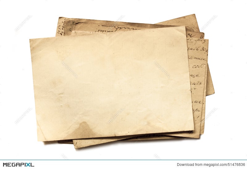 Background With Old Papers And Letters Stock Photo 51476836 - Megapixl