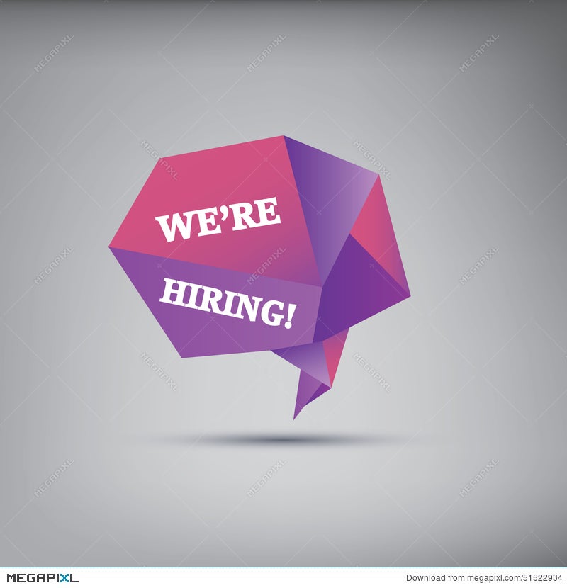 We Are Hiring Job Offer Poster Or Background With Illustration 51522934 -  Megapixl