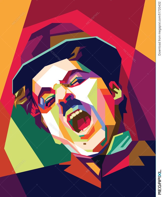 Charlie Chaplin Pop Art Illustration 51720432 - Megapixl