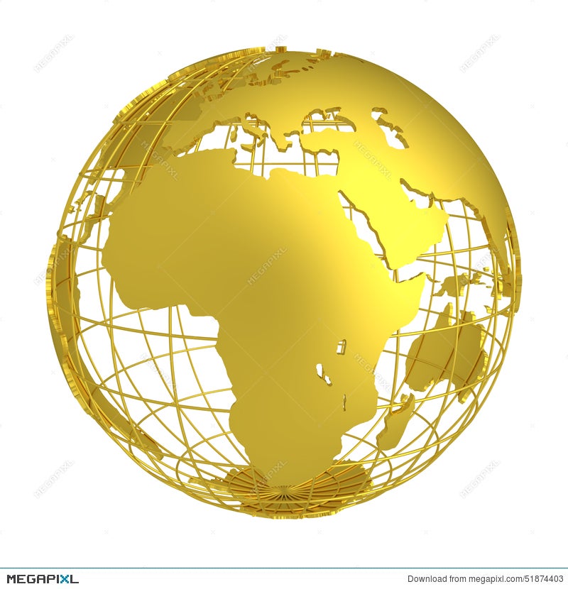 golden earth planet 3d