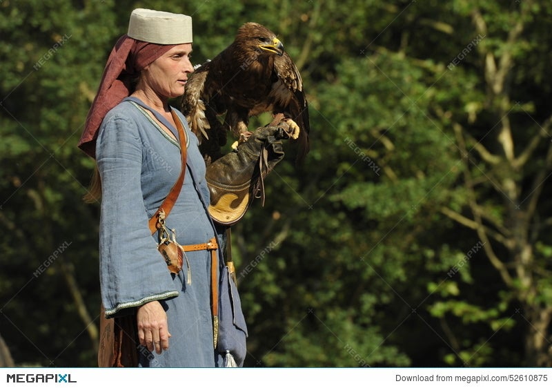 Falconer At The Medieval Festival, Nuremberg 2013 Stock Photo 52610875 -  Megapixl