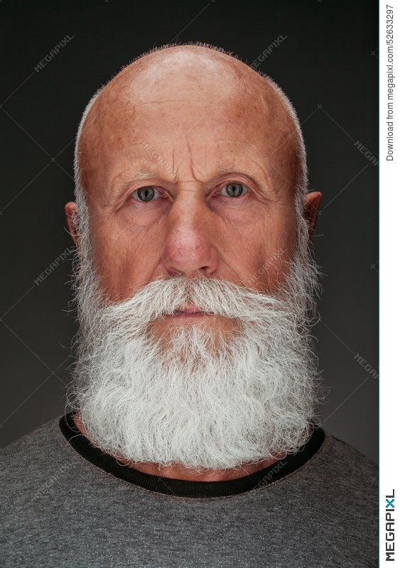 Old Man With A Long White Beard Stock Photo 52633297 - Megapixl