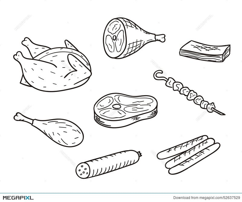 Meat Sketch PNG Vector PSD and Clipart With Transparent Background for  Free Download  Pngtree