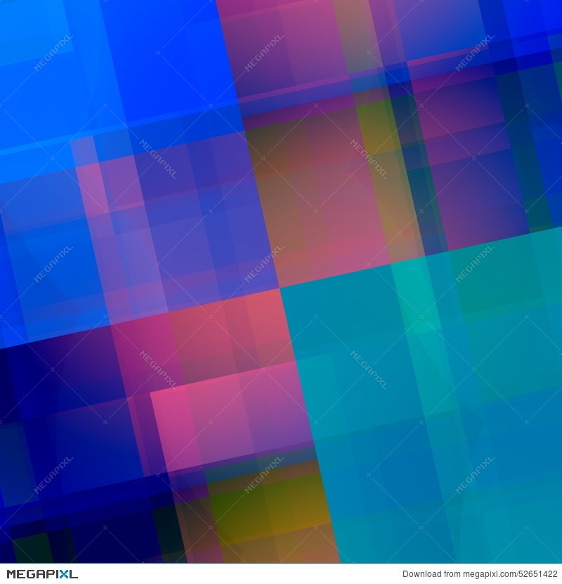 Blue Pink Geometric Background. Abstract Backdrop Design. Elegant Art  Illustration With Purple Color Blocks. Creative Wall Paper. Illustration  52651422 - Megapixl