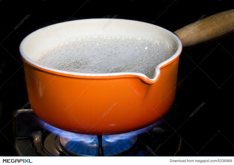 Boiling Water Pan Red Cooking Pot Stove Water Steam Stock Photos - Free &  Royalty-Free Stock Photos from Dreamstime