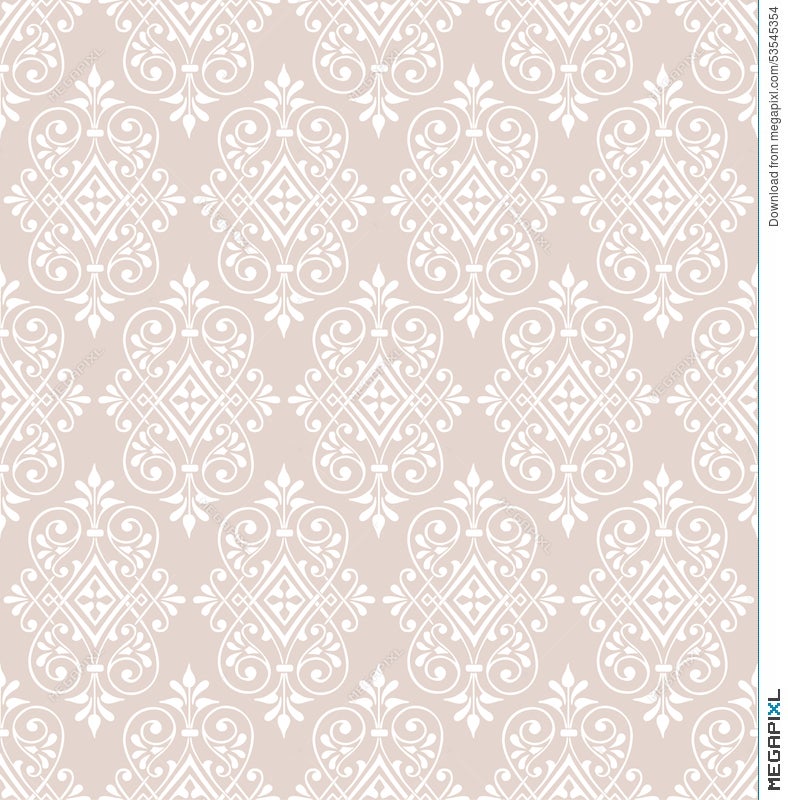 Classic Seamless Wallpaper Background Pattern Illustration 53545354 -  Megapixl