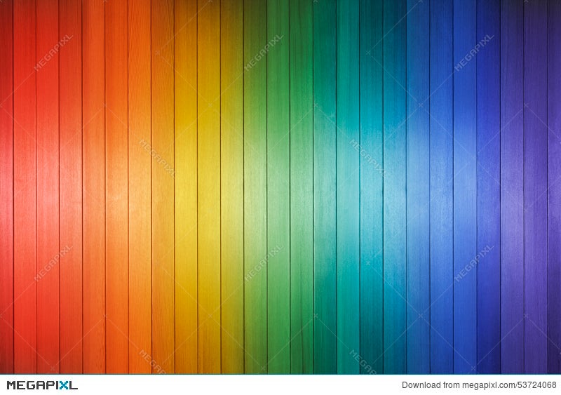 Wood Rainbow Banner Background Texture Stock Photo 53724068 - Megapixl