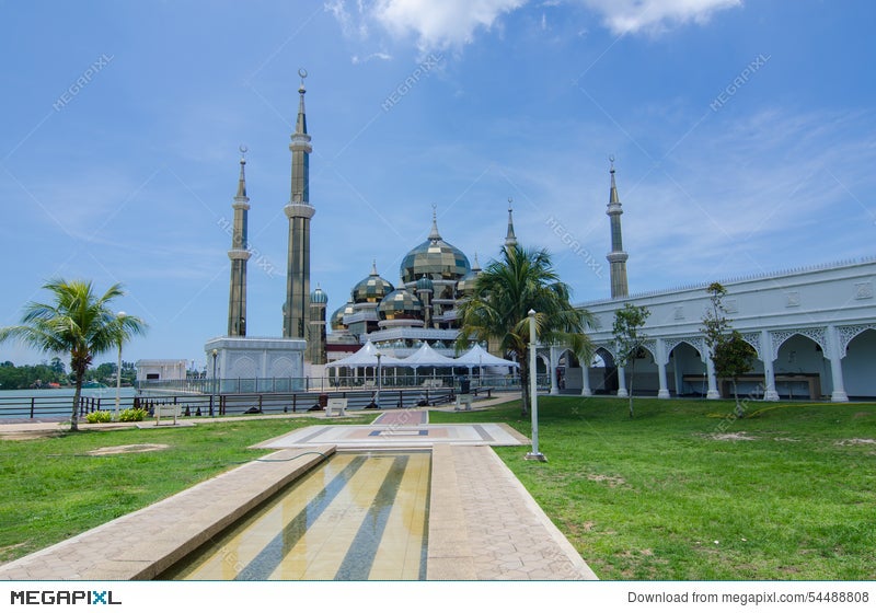 Crystal Mosque Or Masjid Kristal In Kuala Terengganu Terengganu Stock Photo 54488808 Megapixl