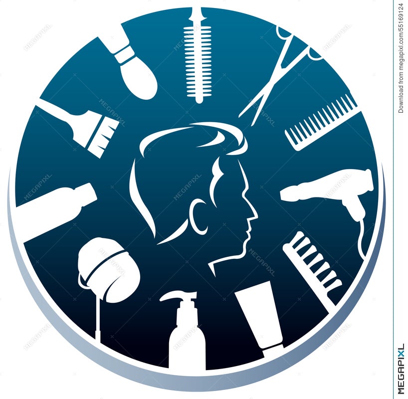 Hairdressers Logo Illustration 55169124 Megapixl