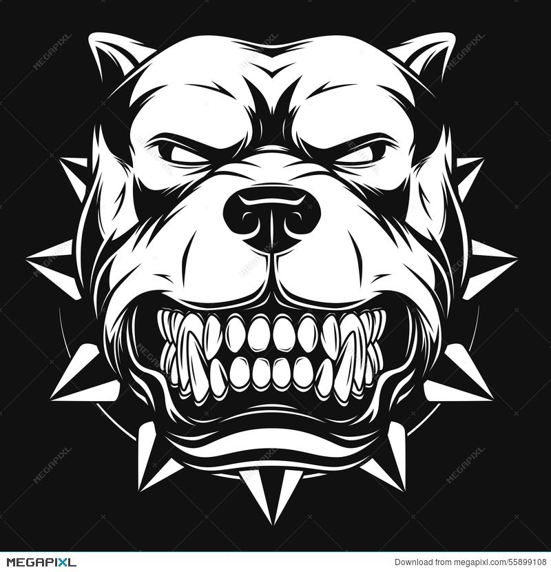 Angry Dog Illustration 55899108 - Megapixl