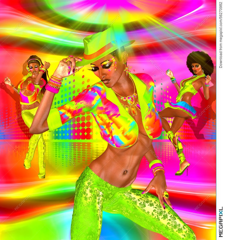 disco dance floor background