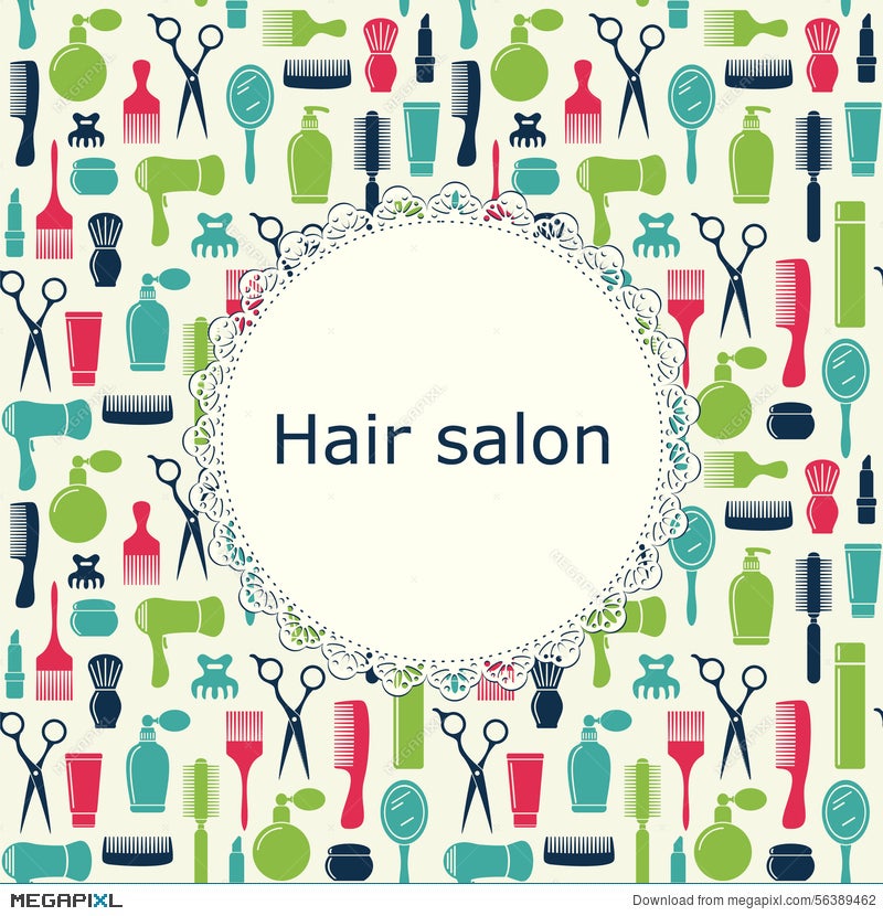 Hair Salon Background With Place For Text Illustration 56389462 - Megapixl