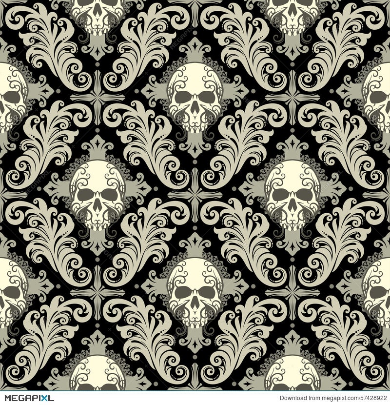 1111 Damask Skull Images Stock Photos  Vectors  Shutterstock