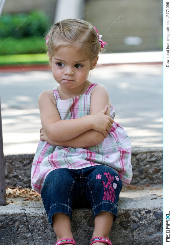 angry little baby girl