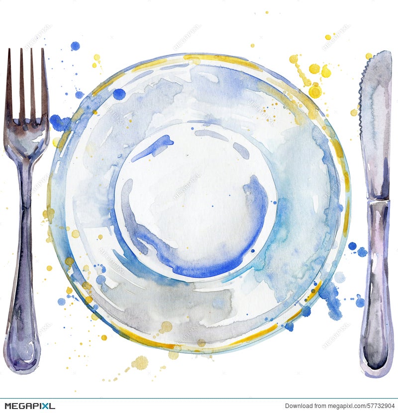 cutlery plates