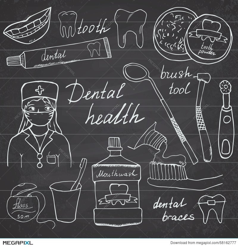 Dental clinic icons set, sketch for your design. vector illustration. |  CanStock