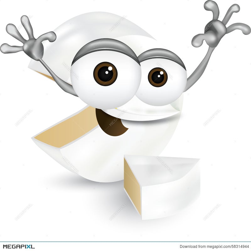 Happy Camembert Cheese Cartoon Character Laughing, Cute And Funny Dairy  Product Character With A Big Smile, On A White Illustration 58314944 -  Megapixl